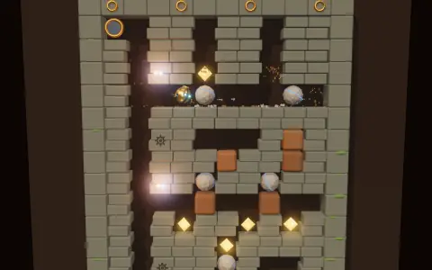 The Collapsed Workshop (The Dig Face, side dungeon), a screenshot from Tinkerlode