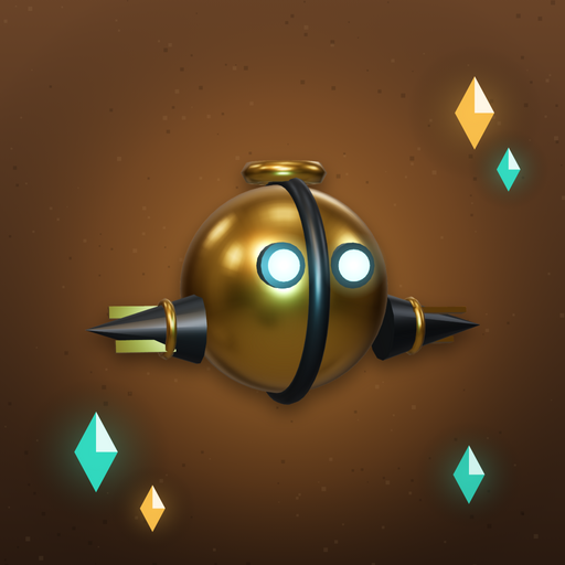 The Tinkerlode app icon: Pinion, a brass clockwork digger